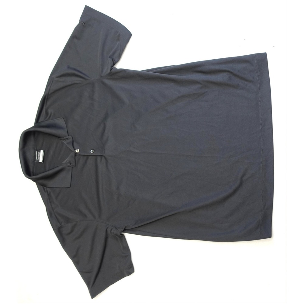 Nike Golf Polo Shirt Mens M Gray Dri-Fit Short Sleeve Golf Performance Knit